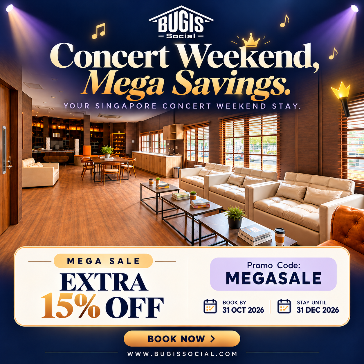 bugis social concert weekend