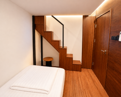 Home restored loft room and staircase 3